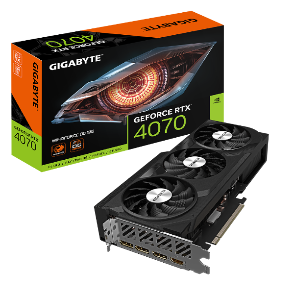 כרטיס מסך Gigabyte RTX 4070 WindForce OC 12GB - Cryptech