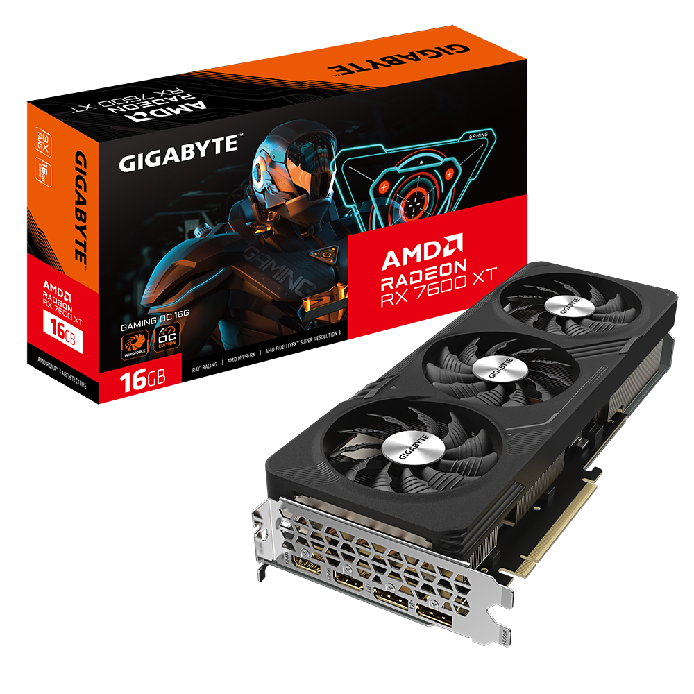 כרטיס מסך Gigabyte RX 7600 XT 16GB 128Bit OC - Cryptech