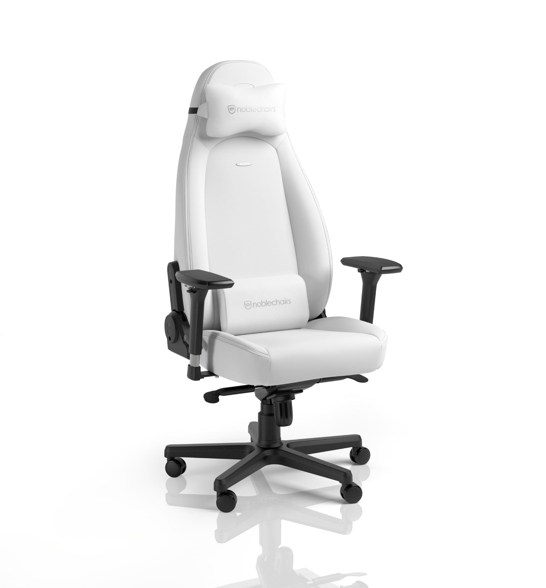 כיסא גיימינג NOBLECHAIRS ICON WHITE EDITION בצבע לבן - Cryptech