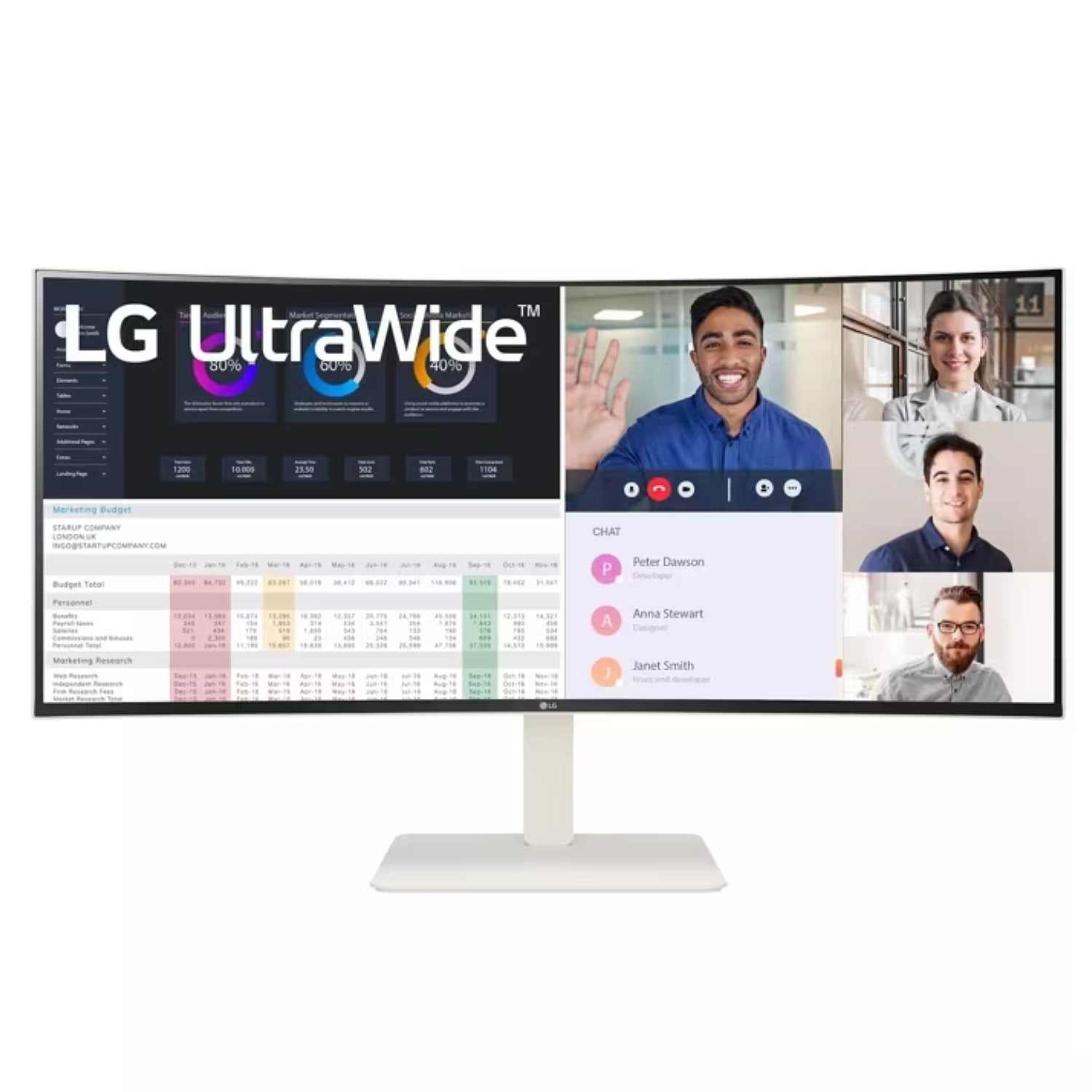 LG 38’’ UltraWide IPS WQHD 144Hz 1ms 2300R Curved Monitor