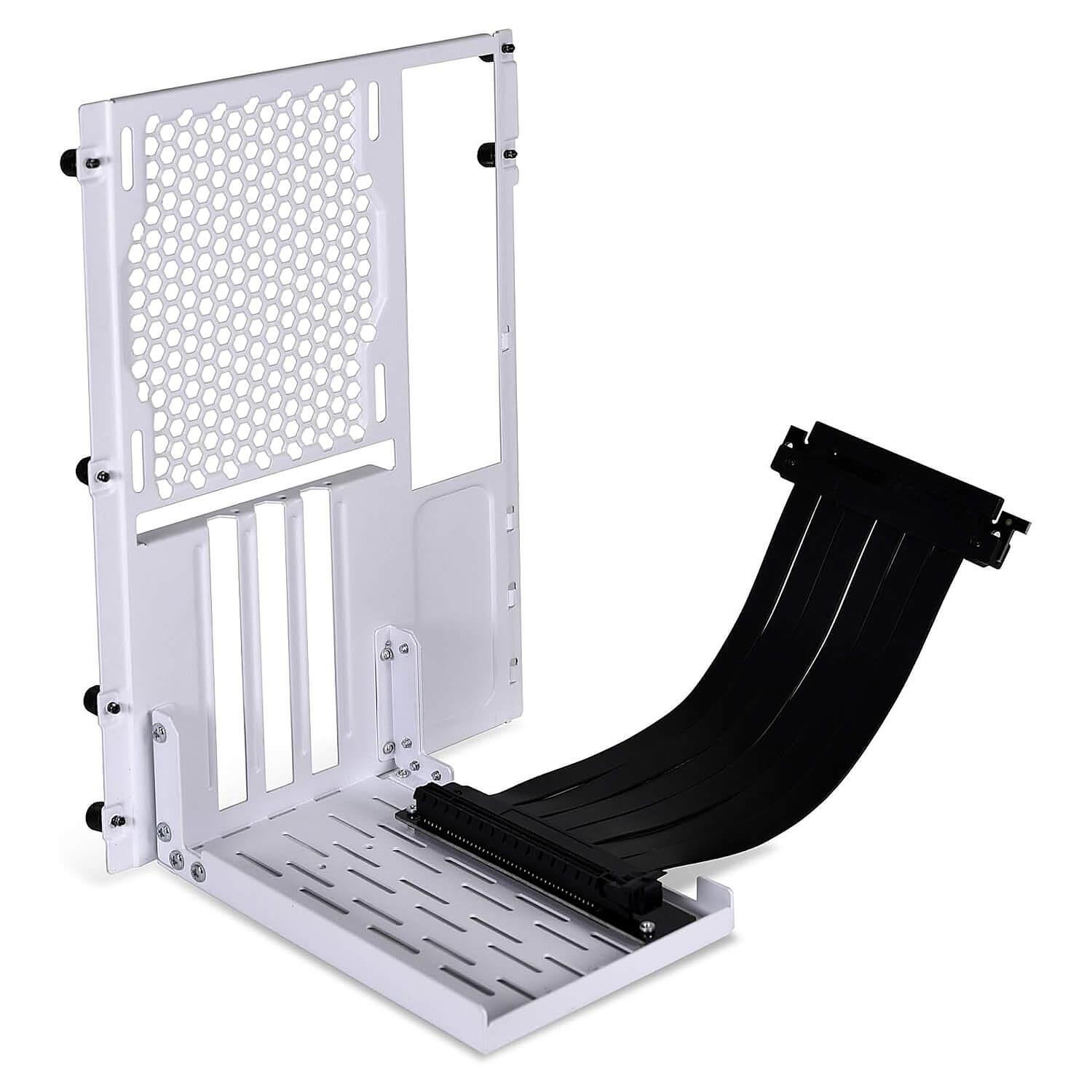 LIAN-LI BACK PANEL FOR O11D MINI WITH PCI-E 3.0 RISER CARD VERTICAL WHITE - Cryptech