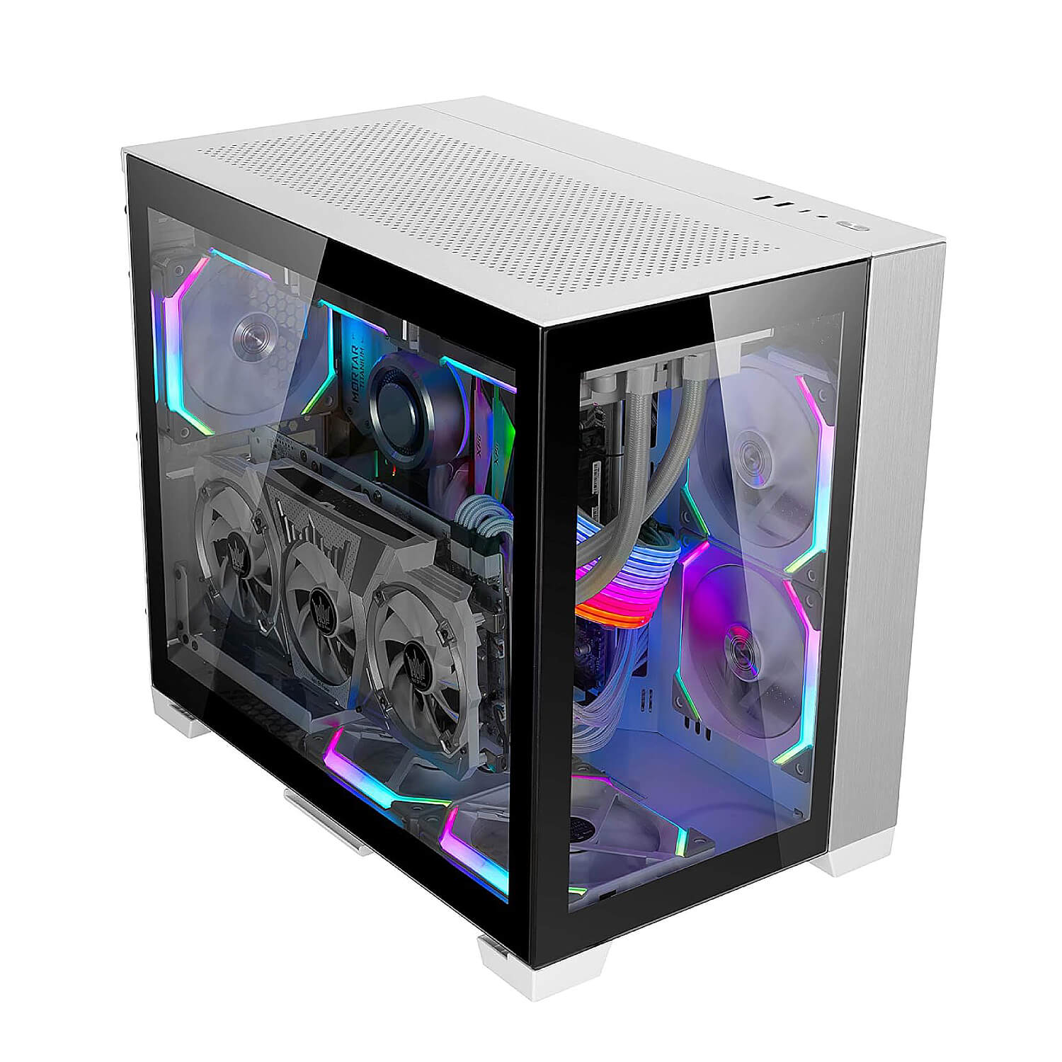 LIAN-LI BACK PANEL FOR O11D MINI WITH PCI-E 3.0 RISER CARD VERTICAL WHITE - Cryptech