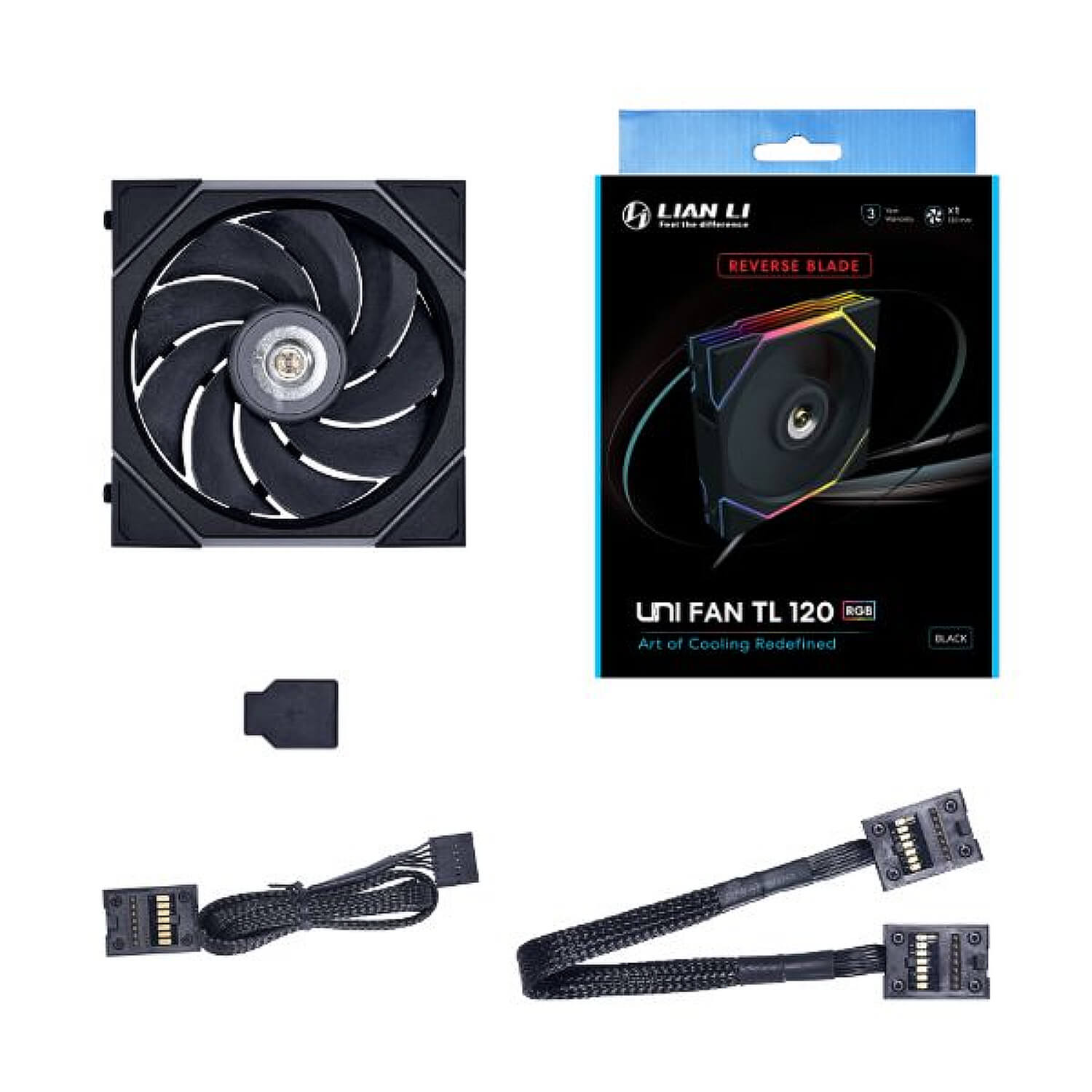 Lian-Li Cooler 120mm TL120 Reverse UNI Black Fan