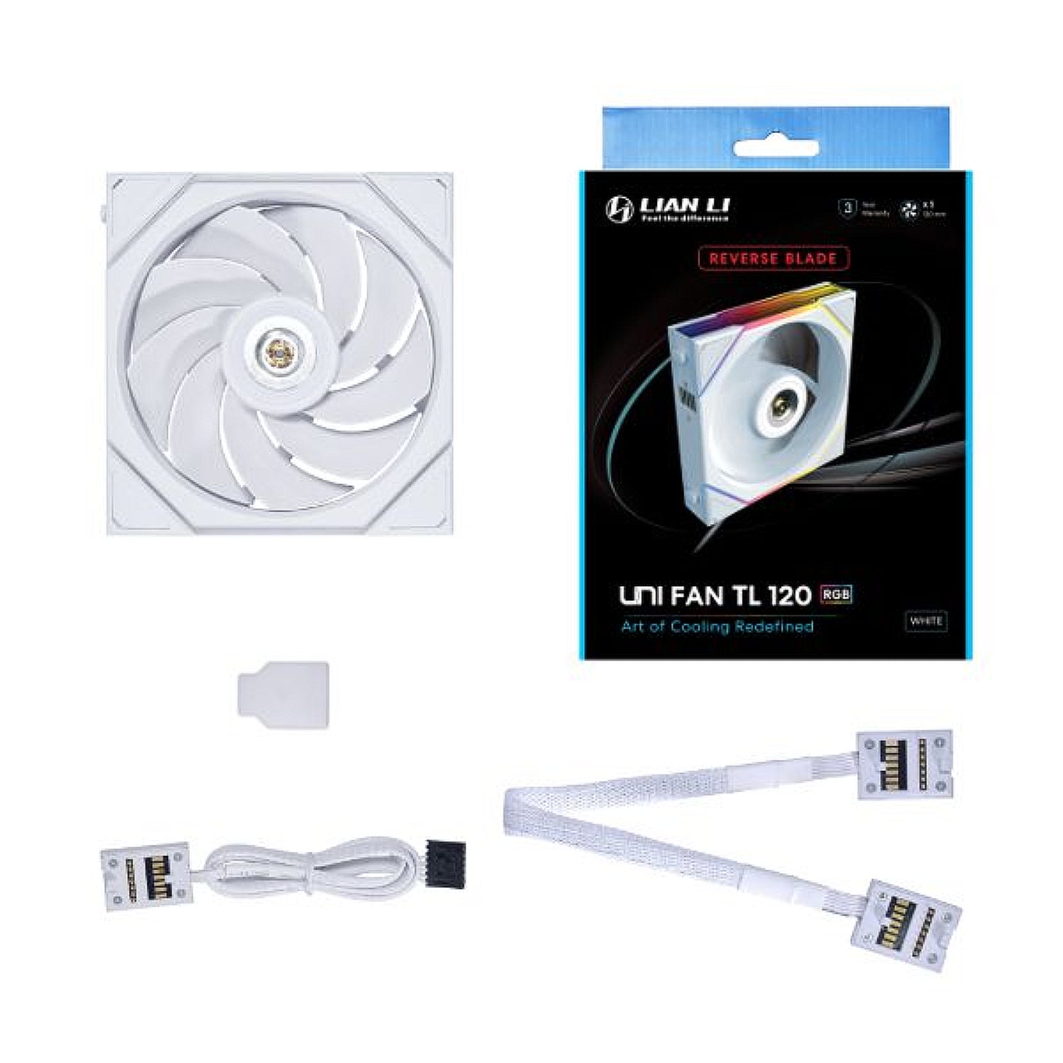 Lian-Li Cooler 120mm TL120 Reverse UNI White Fan