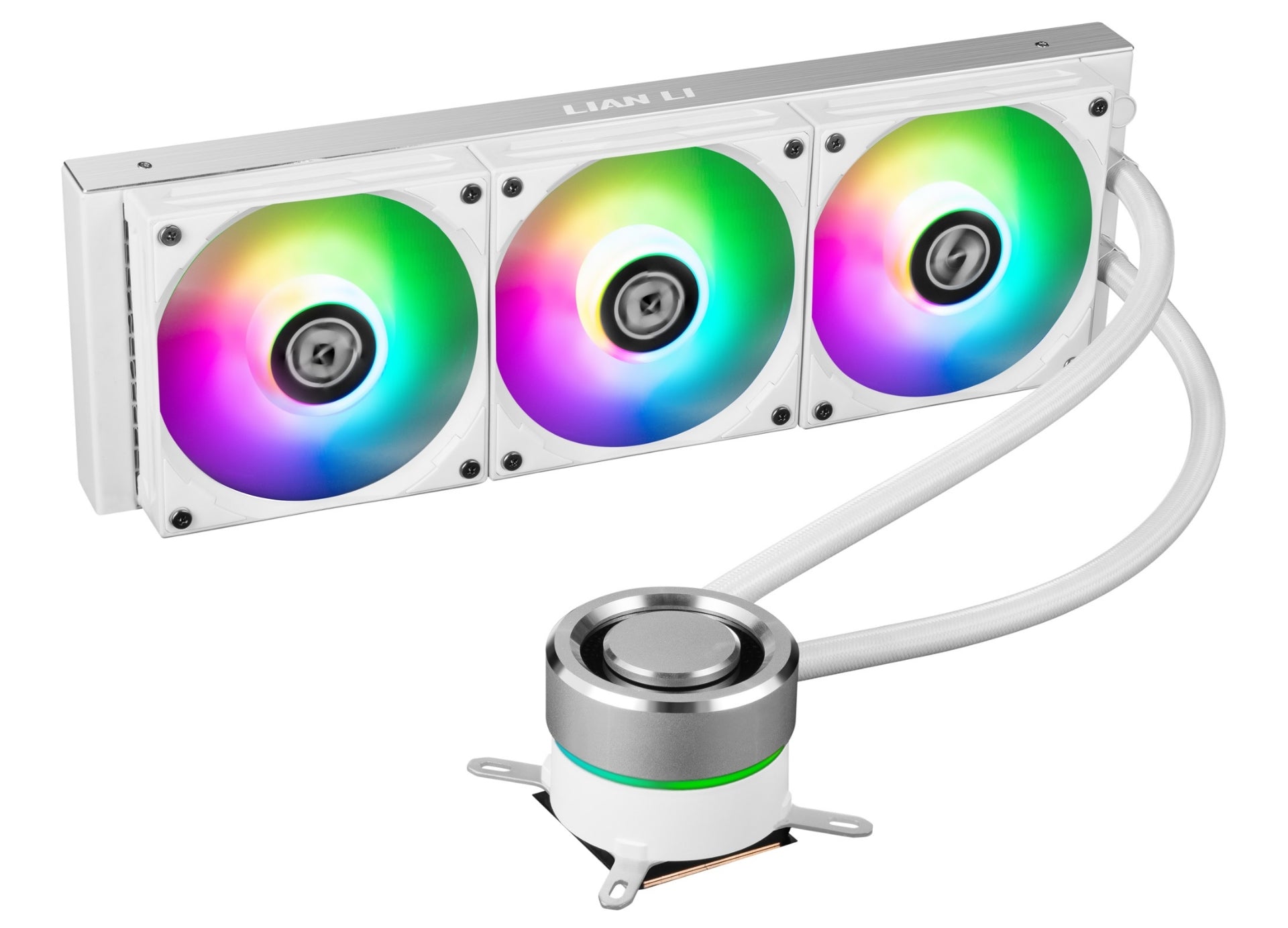 LIAN-LI GALAHAD AIO 360 LIQUID COOLER WHITE - Cryptech