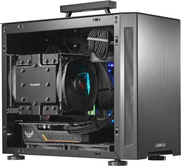 LIAN-LI MINI-ITX CASE PC-TU150 WINDOWLESS BLACK - Cryptech