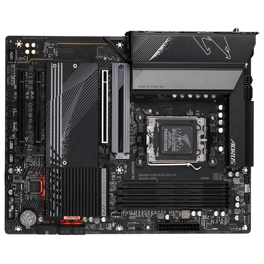 לוח Gigabyte B650 AORUS ELITE AX 1.2 WIFI AM5 DDR5 ATX - Cryptech