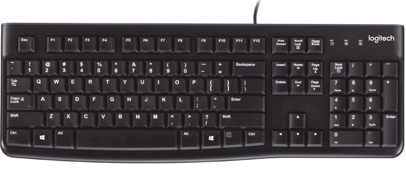 LOGITECH K120 KEYBOARD USB BLACK - Cryptech