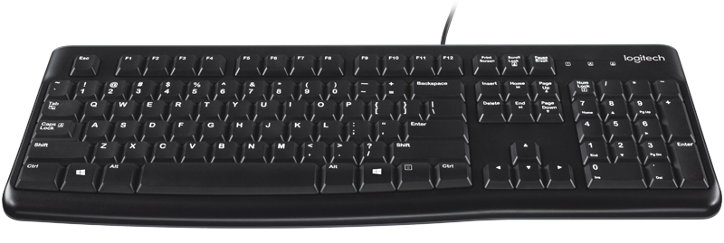 LOGITECH K120 KEYBOARD USB BLACK - Cryptech