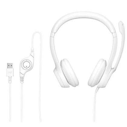 Logitech USB Headset H390 - White