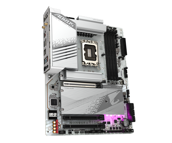 לוח אם Gigabyte Z790 AORUS ELITE AX ICE ATX DDR5 WIFI BT WHITE - Cryptech