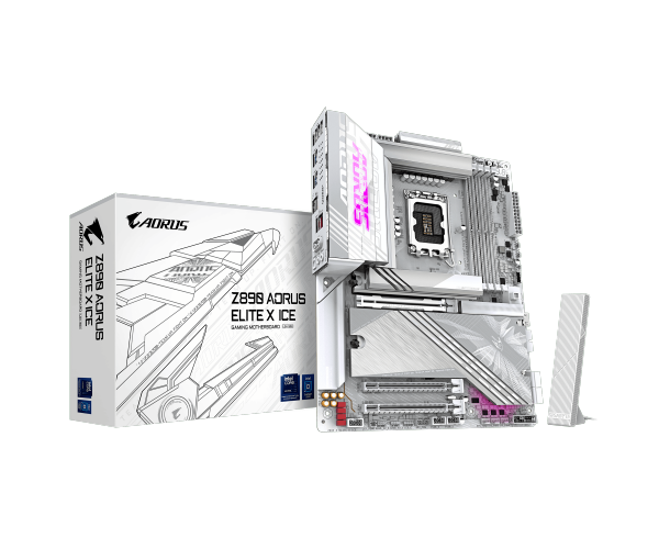 לוח לאינטל דור 15 Gigabyte Z890 AORUS ELITE X ICE ATX LGA1851