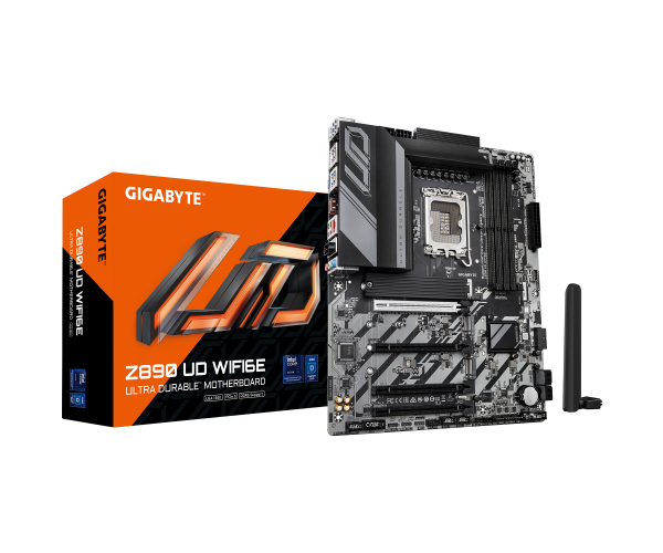 לוח לאינטל דור 15 Gigabyte Z890 UD WIFI6E 2.5GBE LAN ATX LGA1851