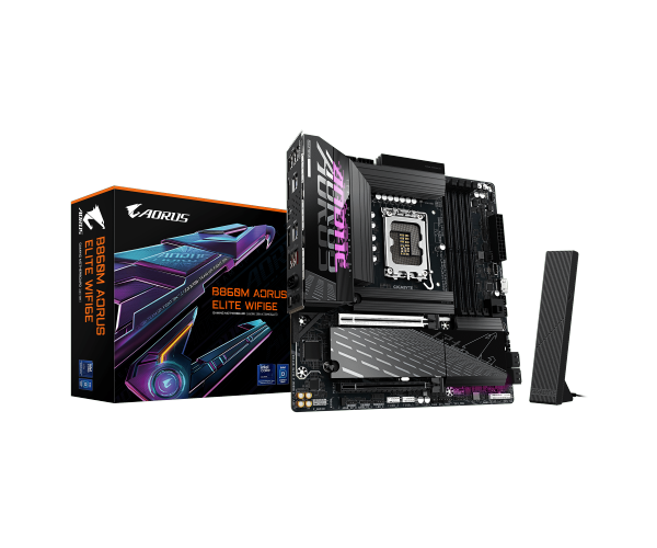 לוח למעבד דור 15 Gigabyte B860M AORUS ELITE WIFI6E ATX 2.5GB LAN