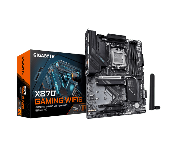 לוח למעבדי AMD Gigabyte X870 GAMING WIFI6 ATX AM5 DDR5 WIFI BT