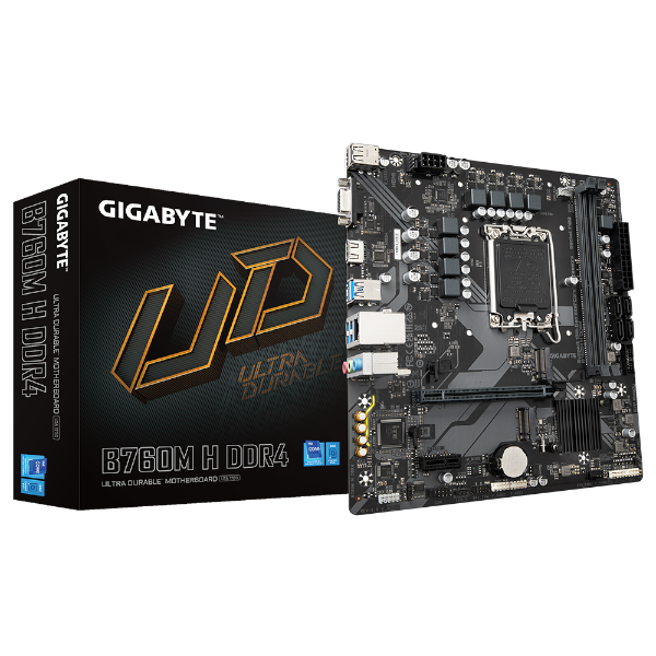 לוח למעבדי אינטל Gigabyte B760M H DDR4 Micro Atx LGA1700 - Cryptech