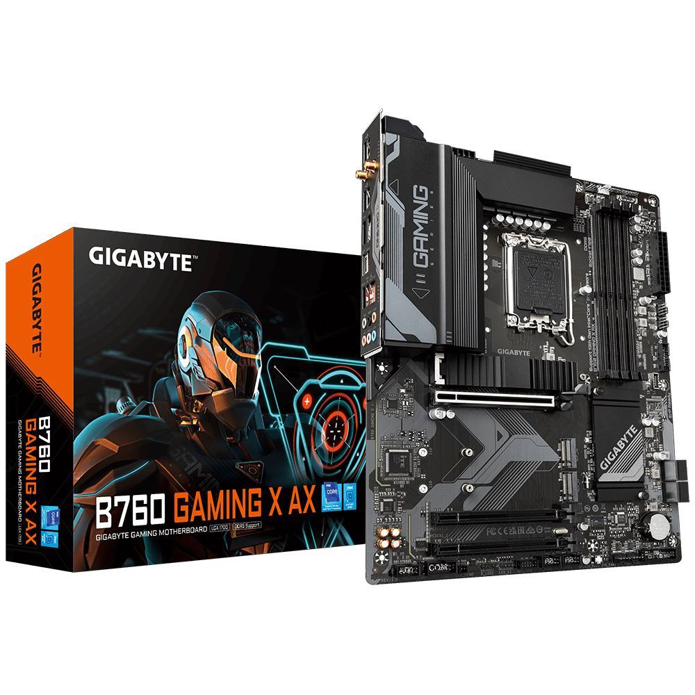 לוח למעבדי אינטל Gigabyte B760 Gaming X AX DDR5 ATX LGA1700 WIFI6 - Cryptech