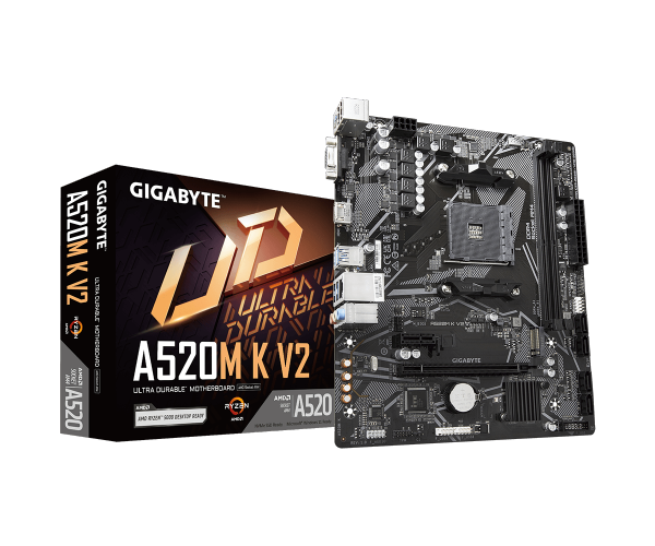 לוח אם Gigabyte AMD A520 K V2 rev 1.1 DDR4 For AM4