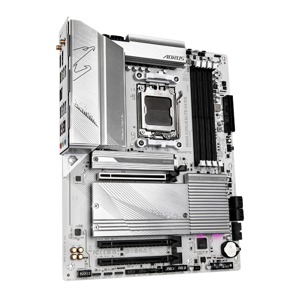 לוח Gigabyte B650 A ELITE AX ICE ATX AM5 WIFI BT PCIE5.0 White - Cryptech