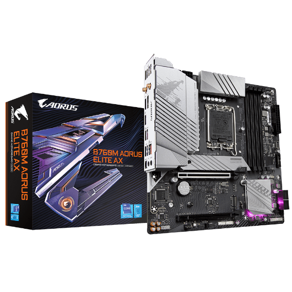 לוח Gigabyte B760M AORUS ELITE AX DDR5 Micro-ATX WIFI - Cryptech