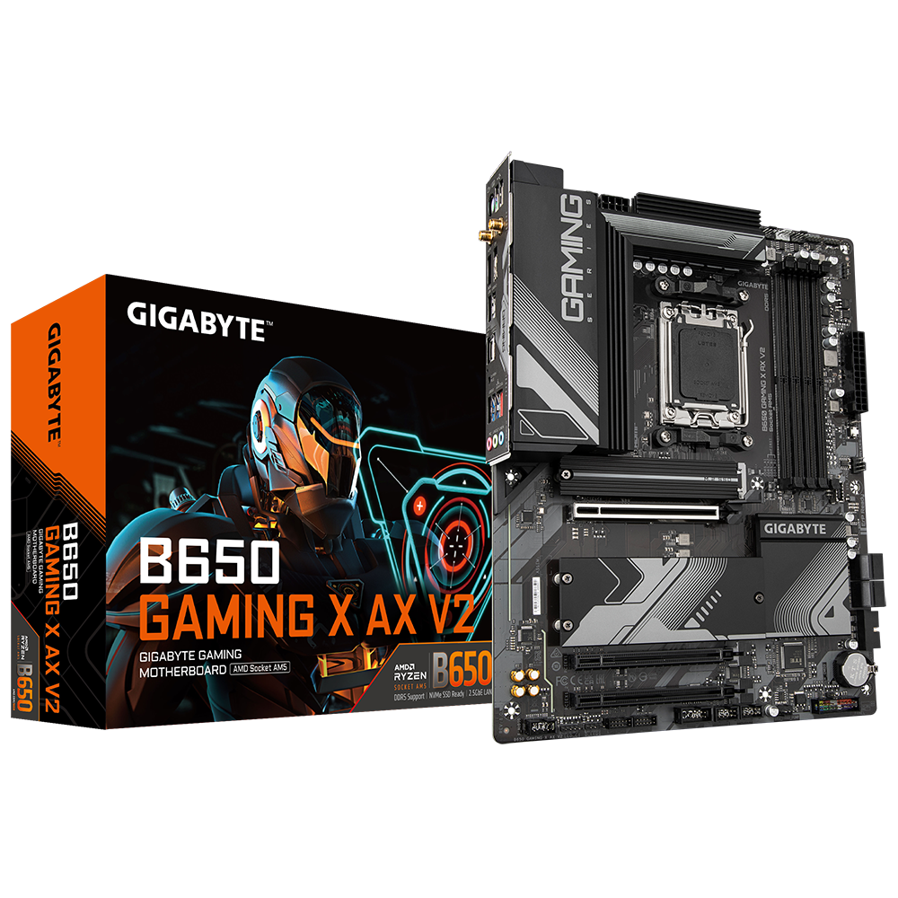 לוח Gigabyte B650 Gaming X AX V2 ATX WIFI BT AMD Zen4 AM5 DDR5