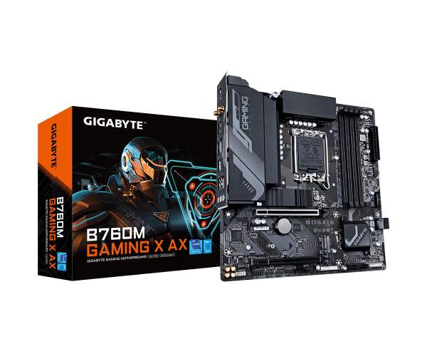 לוח אינטל דורות 12-14 Gigabyte B760M GAMING X AX 1.2 DDR5 Wifi BT