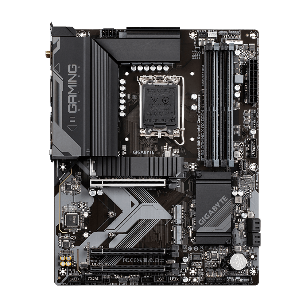 לוח Gigabyte B760 GAMING X AX DDR4 WIFI 6E BT PCIE 4.0 ATX REV1.3 - Cryptech