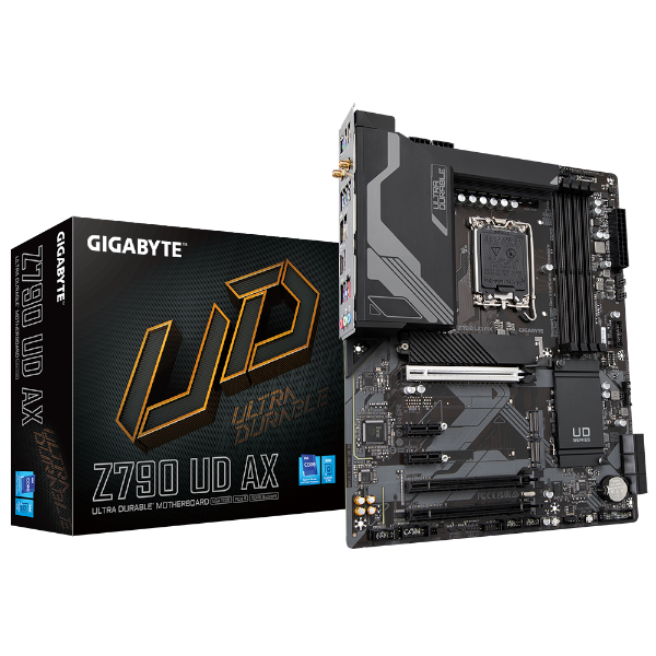 לוח אם Gigabyte Z790 UD AX Lga1700 WIFI 6E PCIE5.0 lan 2.5GbE ATX - Cryptech