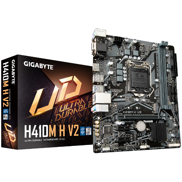 לוח אם אינטל דור 10 Gigabyte H410M H V2 1.7 Micro-ATX LGA1200 - Cryptech