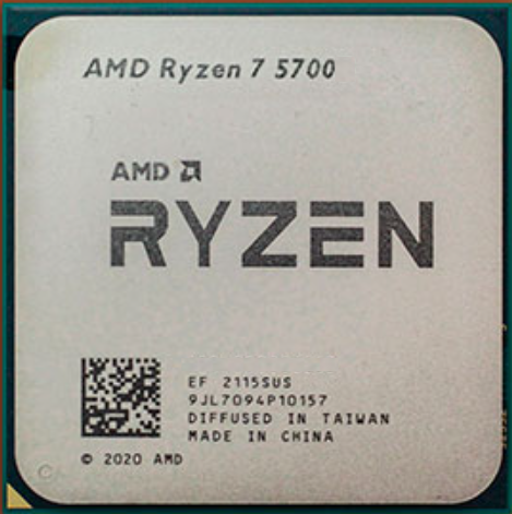 מעבד AMD R7 5700 BOX With Fan 8 Cores 16 Threads Unlocked no GPU - Cryptech