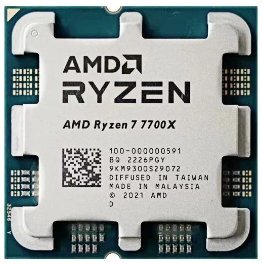 מעבד AMD ZEN4 R7 7700X Tray no Fan AM5 TDP 105W Up to 4.5Ghz 8Crs - Cryptech