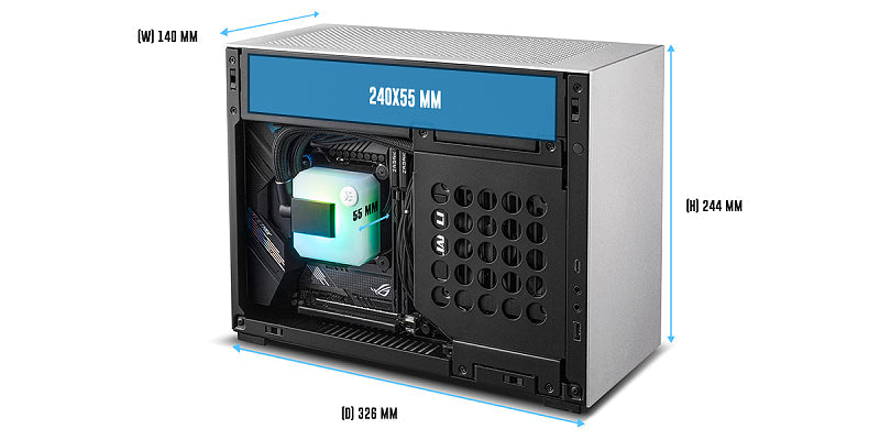 מארז מחשב Lian-Li A4-H2O (A4-H20 X4) PCIe 4.0