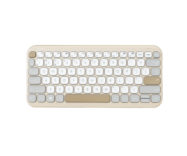 מקלדת אלחוטית ASUS Marshmallow Keyboard KW100 BT Oat Milk