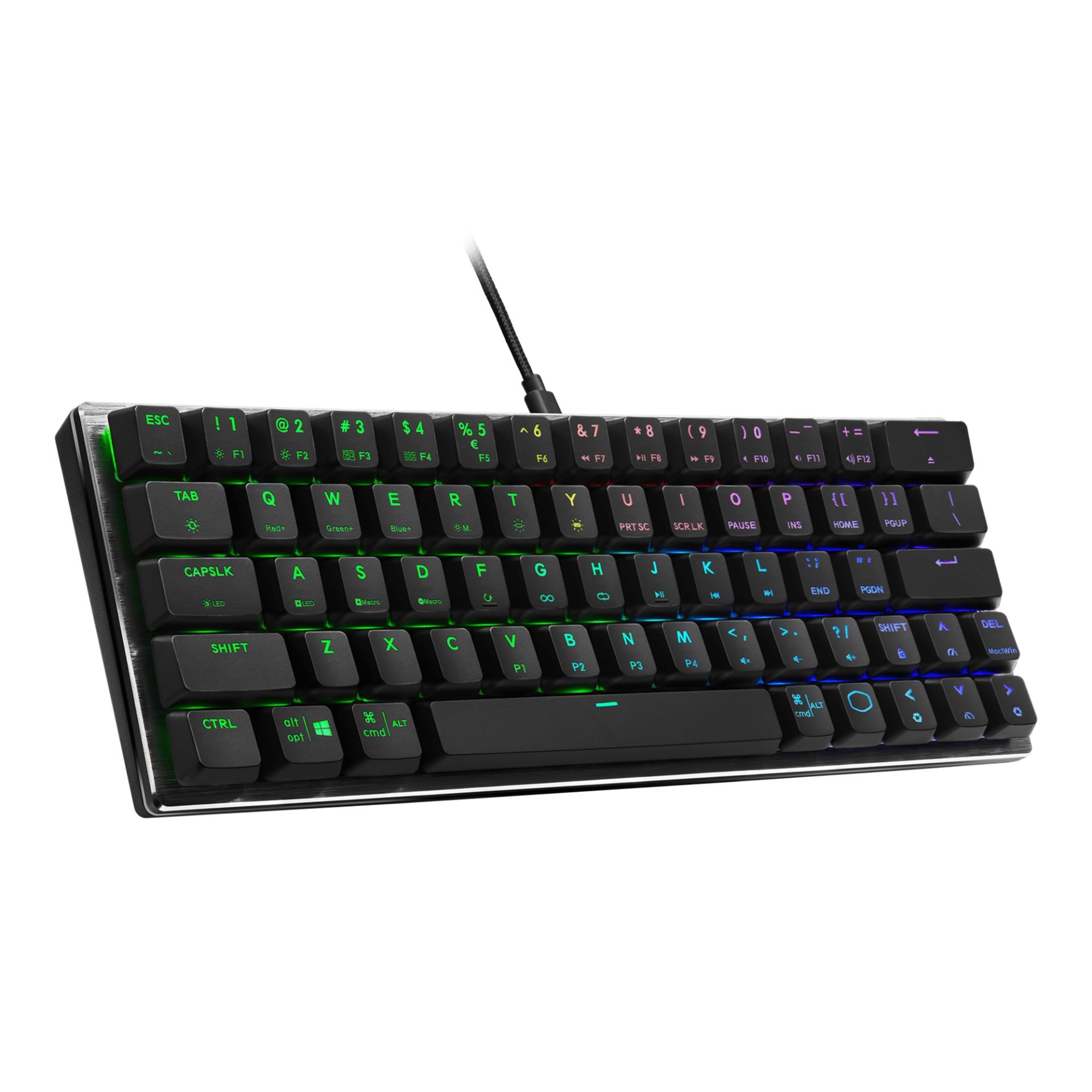 מקלדת למחשב גיימינג COOLERMASTER SK620 BLACK KEYBOARD - SWITH BROWN - Cryptech