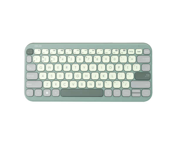 מקלדת אלחוטית ASUS Marshmallow Keyboard KW100 BT Green Tea