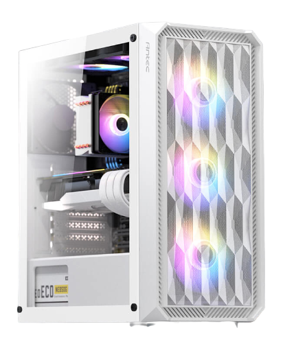 מארז Antec NX292 Mid Tower up to E-ATX MB 3X120MM RGB White - Cryptech