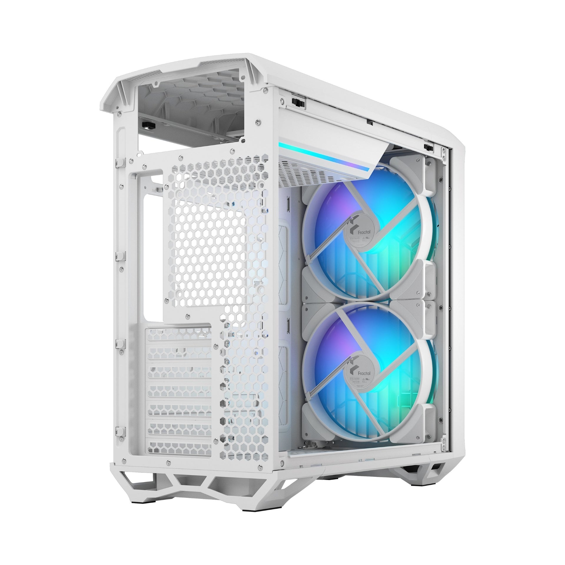 מארז FRACTAL DESIGN TORRENT COMPACT RGB WHITE TG CLEAR TINT – Cryptech