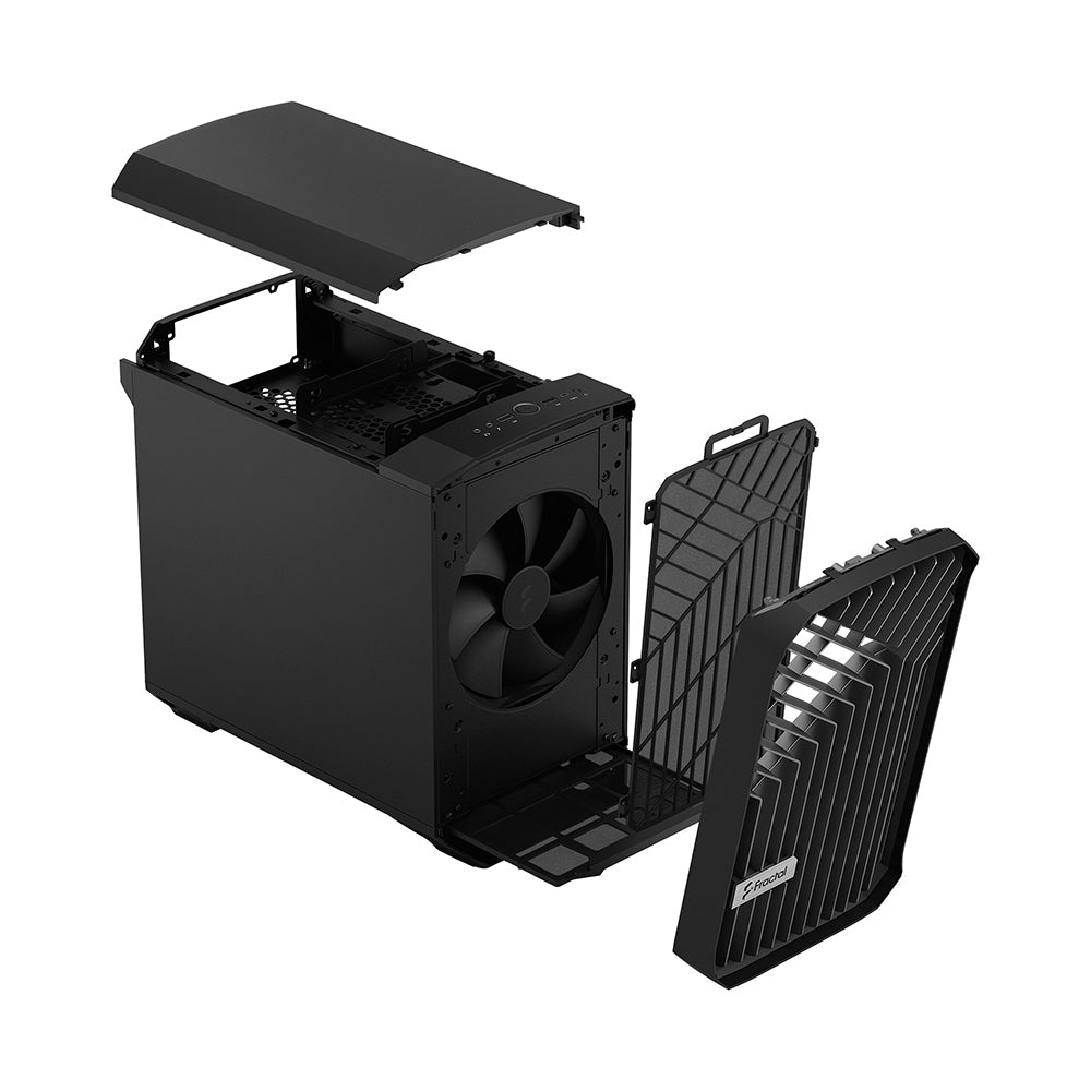 מארז FRACTAL DESIGN TORRENT NANO BLACK SOLID - Cryptech