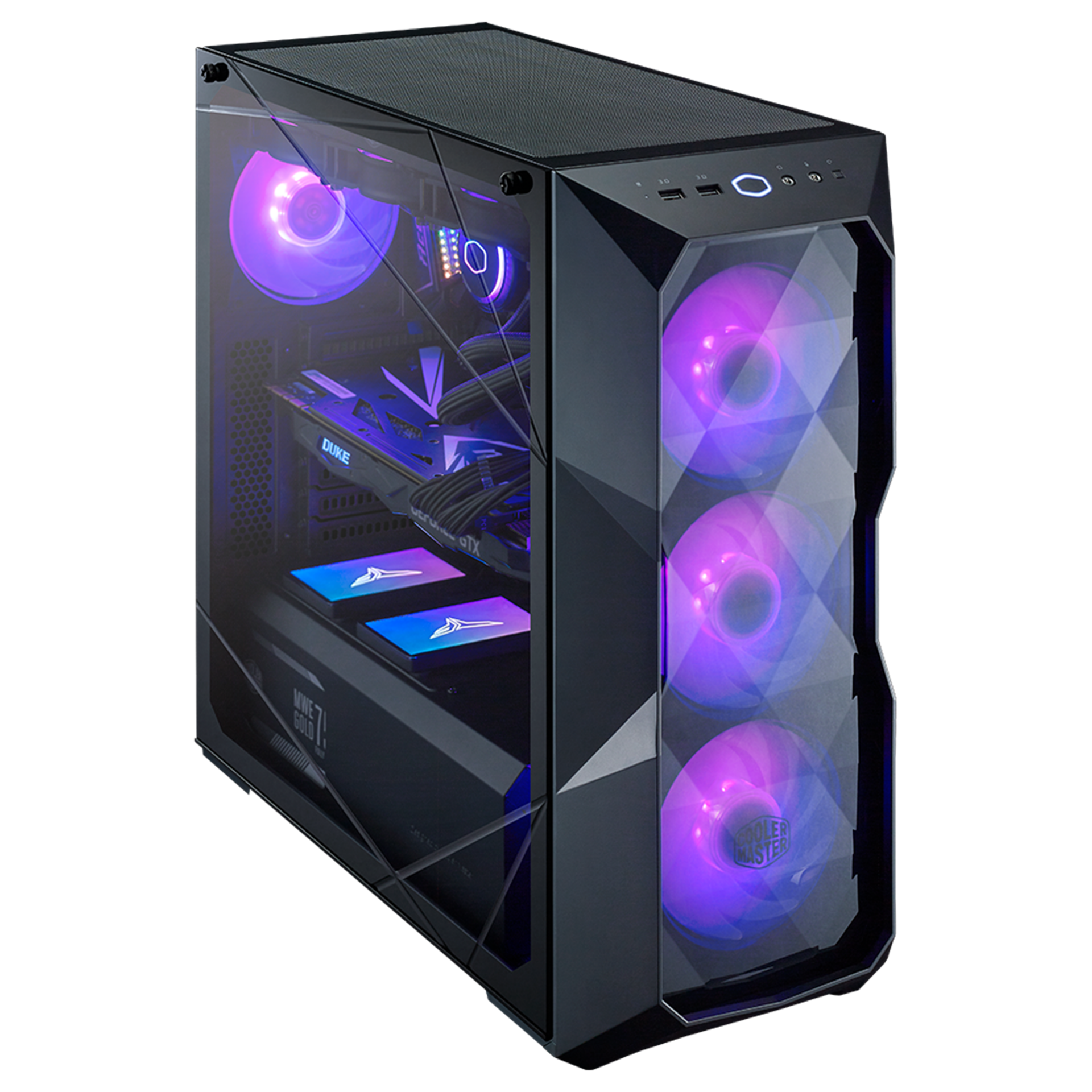 מארז מחשב COOLERMASTER MASTERBOX TD500 CRYSTAL - Cryptech