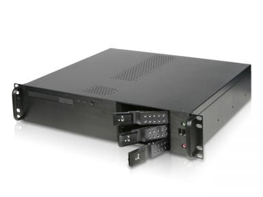 מארז תעשייתי 2U קומפקטי Rackmount ללוחות MicroATX כולל Hot Swap