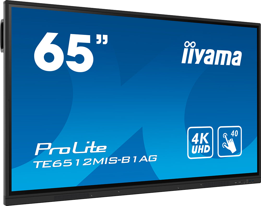 מסך מגע אינטראקטיבי בגודל 65 אינצ’ IIYAMA 65’ PROLITE IPS 40PT TOUCH 4K INTERACTIVE