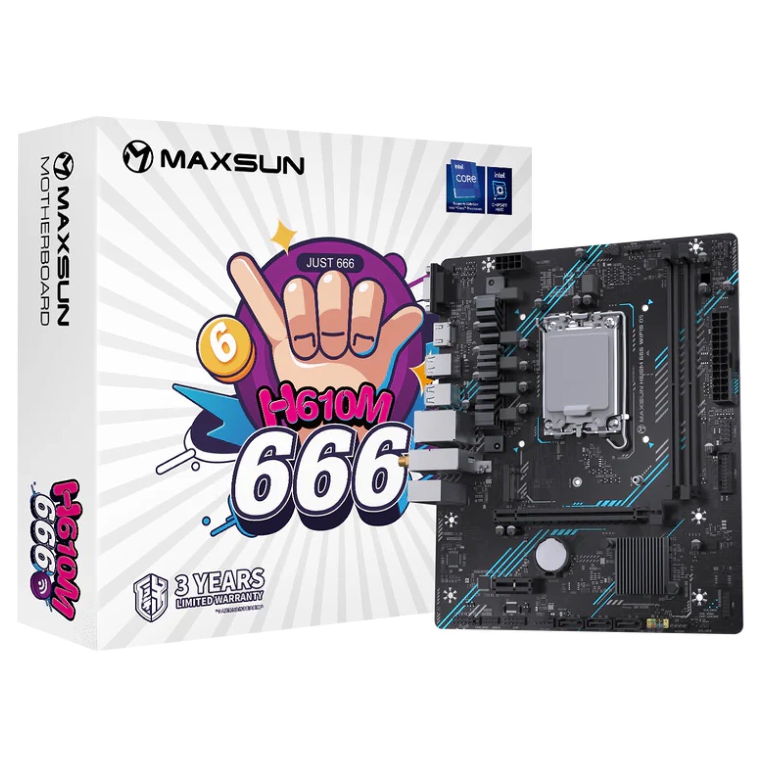 MAXSUN H610M 666 WiFi 6 D5