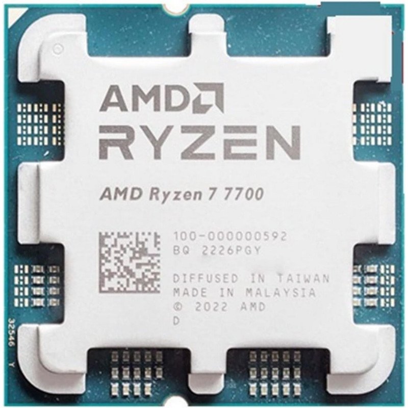 מעבד AMD Ryzen 7 7700 Tray Gaming Processor PCIE 5.0 AM5 105W TDP - Cryptech