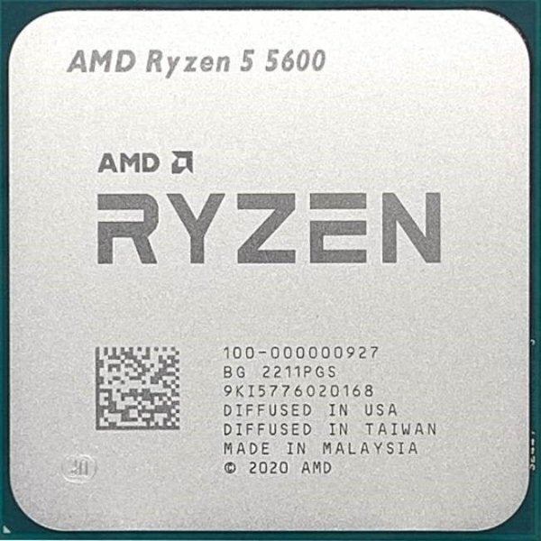 מעבד AMD Ryzen 5 5600 3.5Ghz 4.4Ghz AM4 Tray no Fan No GPU - Cryptech