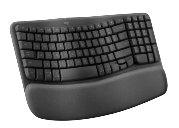 מקלדת ארגונומית אלחוטית LOGITECH LOGI Wave Keys - Cryptech