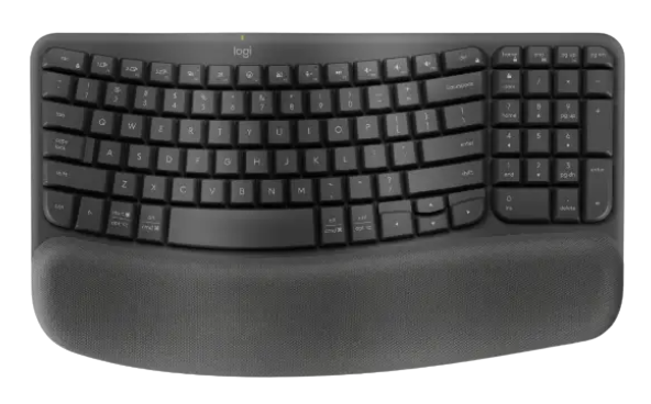 מקלדת ארגונומית אלחוטית LOGITECH LOGI Wave Keys - Cryptech