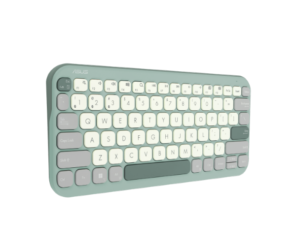 מקלדת אלחוטית ASUS Marshmallow Keyboard KW100 BT Green Tea