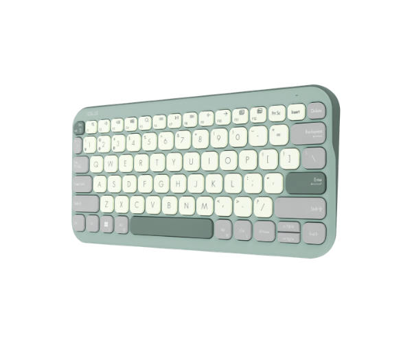 מקלדת אלחוטית ASUS Marshmallow Keyboard KW100 BT Green Tea