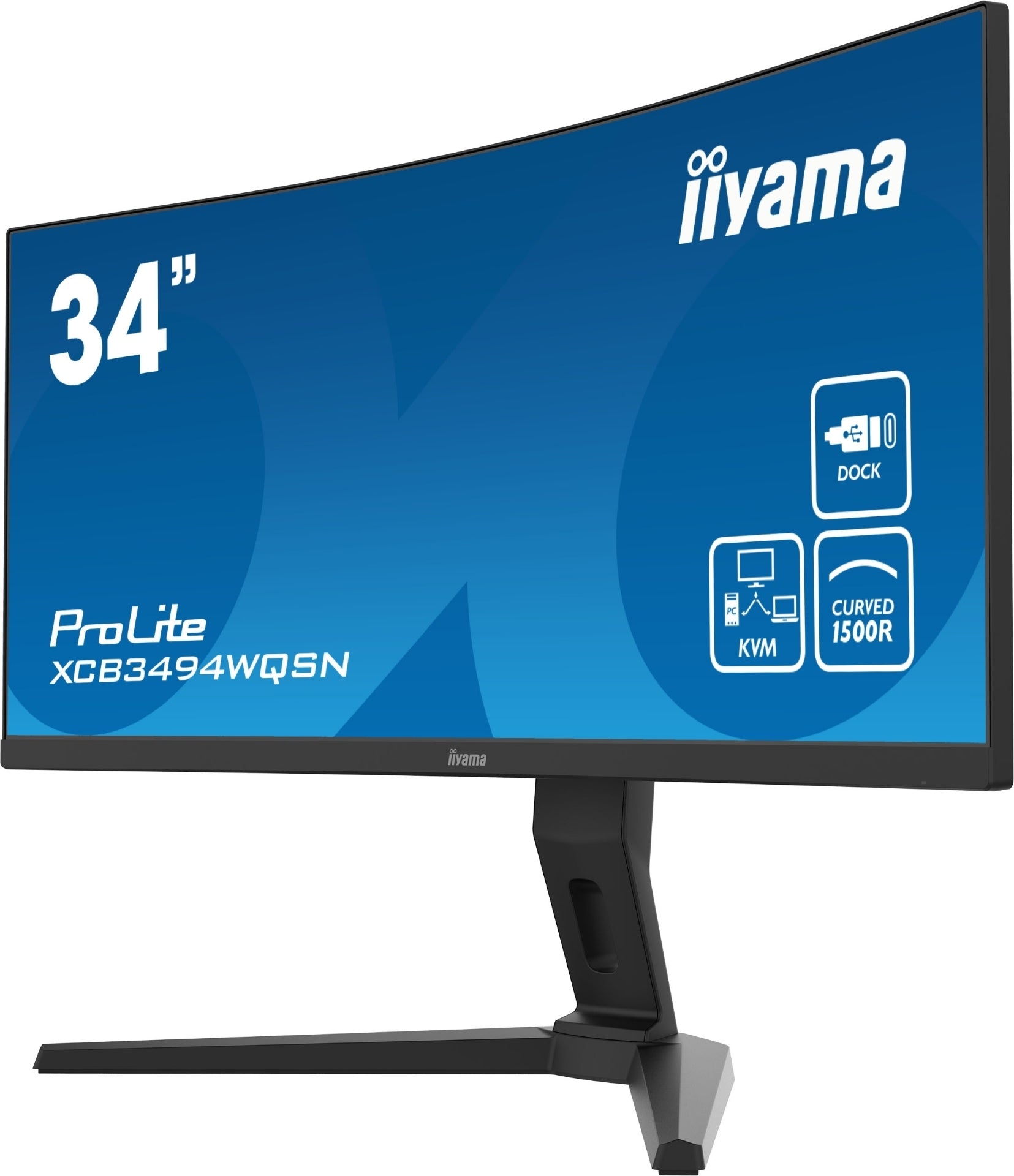 מסך מחשב קעור IIYAMA 34’ PROLITE UWQHD VA WITH USB-C CURVED