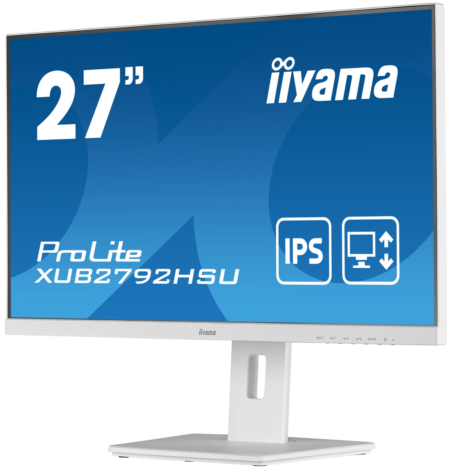 מסך מחשב IIYAMA 27’ PROLITE FHD 4MS WITH SPEAKERS WHITE IPS